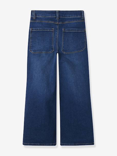 Meisjeskleding blauwzwart denim+zwart denim - vertbaudet enfant 