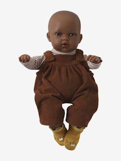 -Set salopet van fluweel / velours + t-shirt + sokken voor poppen