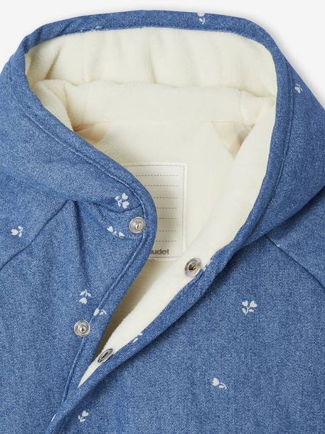 Babypakje voor pasgeborenen van volledig bedrukte denim stone - vertbaudet enfant 