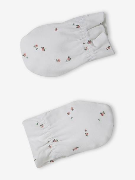 Babyset muts, wanten, sjaal en sloffen baby rozen - vertbaudet enfant 