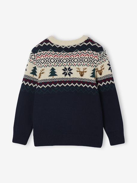 Sweater en sokken voor jongens marineblauw - vertbaudet enfant 