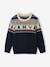 Sweater en sokken voor jongens marineblauw - vertbaudet enfant 