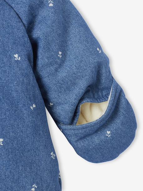 Babypakje voor pasgeborenen van volledig bedrukte denim stone - vertbaudet enfant 
