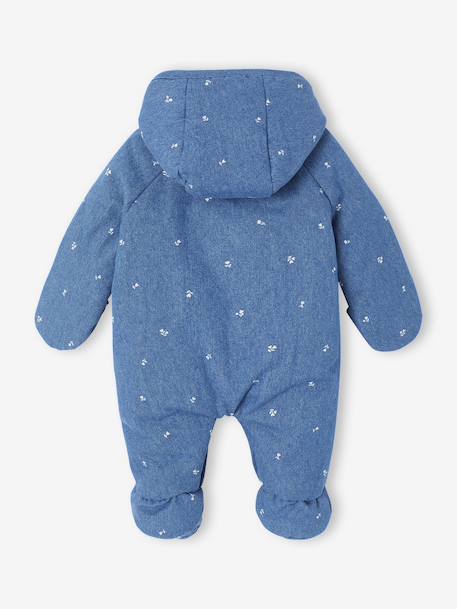 Babypakje voor pasgeborenen van volledig bedrukte denim stone - vertbaudet enfant 