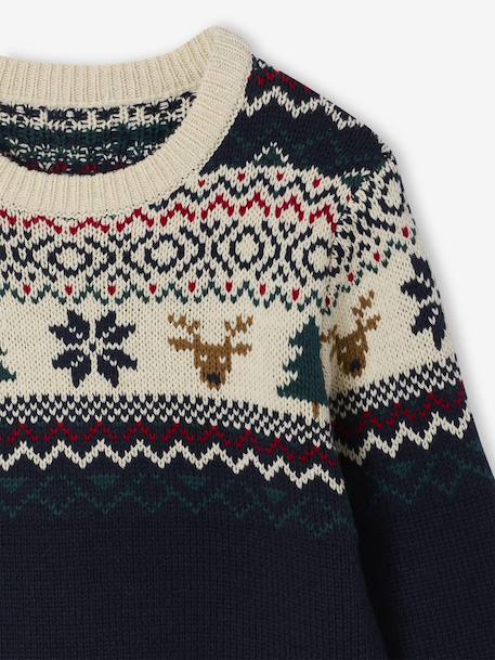 Sweater en sokken voor jongens marineblauw - vertbaudet enfant 