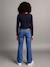 Flare jeans voor meisjes JONEN denimgrijs+lichtblauw+middenblauw - vertbaudet enfant 