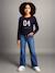 Flare jeans voor meisjes JONEN denimgrijs+lichtblauw+middenblauw - vertbaudet enfant 