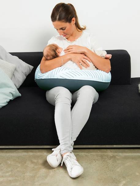 Zwangerschaps- en borstvoedingskussen DOOMOO Buddy beige+ETHNIC PETROL+groen+RISOTTO TAUPE+terracotta - vertbaudet enfant 