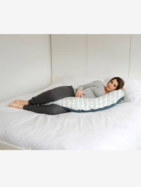 Zwangerschaps- en borstvoedingskussen DOOMOO Buddy beige+ETHNIC PETROL+groen+RISOTTO TAUPE+terracotta - vertbaudet enfant 