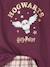 Harry Potter® pyjama voor meisjes van flanel pruim - vertbaudet enfant 