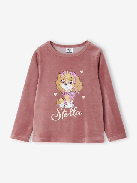 Pyjama meisjes PAW PATROL® in fluweel / velours rouge - vertbaudet enfant 