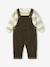 Babyset sweater + salopet kaki - vertbaudet enfant 