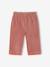 Baby broek in fluweel / velours, wijde vorm oudroze - vertbaudet enfant 
