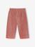 Baby broek in fluweel / velours, wijde vorm oudroze - vertbaudet enfant 