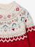 Jacquard trui voor meisjes met kerstthema rood - vertbaudet enfant 