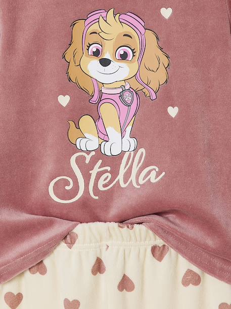 Pyjama meisjes PAW PATROL® in fluweel / velours rouge - vertbaudet enfant 