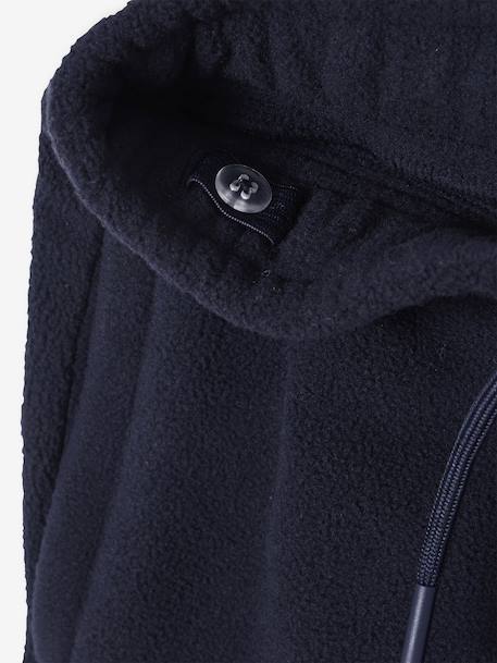 Fleece joggingbroek voor jongens marineblauw - vertbaudet enfant 