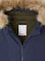 Parka sweater met capuchon voor jongens marineblauw - vertbaudet enfant 