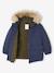 Parka sweater met capuchon voor jongens marineblauw - vertbaudet enfant 