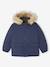 Parka sweater met capuchon voor jongens marineblauw - vertbaudet enfant 
