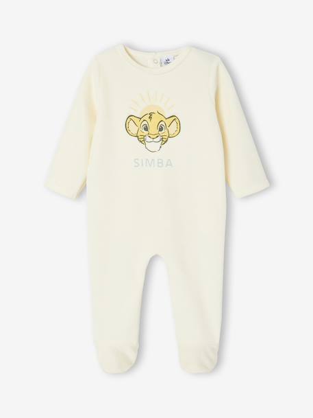 Set van 2 babyslaappakjes Disney® ROI LION van fluweel / velours hemelsblauw - vertbaudet enfant 