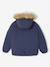Parka sweater met capuchon voor jongens marineblauw - vertbaudet enfant 