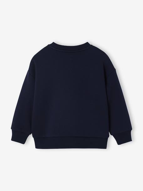 Sweater met kersenprint voor jongens marineblauw - vertbaudet enfant 