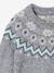 Kersttrui jacquard voor jongens familie capsule gemêleerd grijs - vertbaudet enfant 