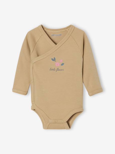 3-delige babyset met slaapzakje + 2 body's ecru - vertbaudet enfant 