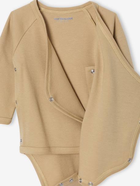 3-delige babyset met slaapzakje + 2 body's ecru - vertbaudet enfant 