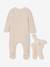 Babypakje 3-delige babyset + muts + knuffel gemêleerd beige - vertbaudet enfant 