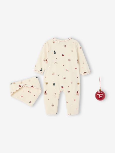 3-delig babyset Kerstmis ecru - vertbaudet enfant 