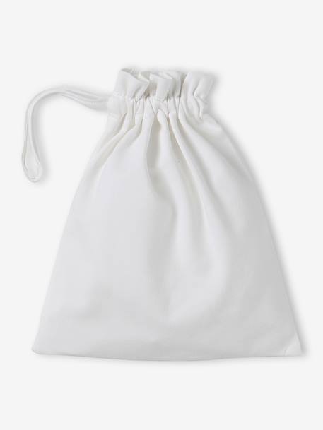 Babypakje muts, wanten en sloffen en zijn personaliseerbare zak. gemêleerd beige+wit - vertbaudet enfant 