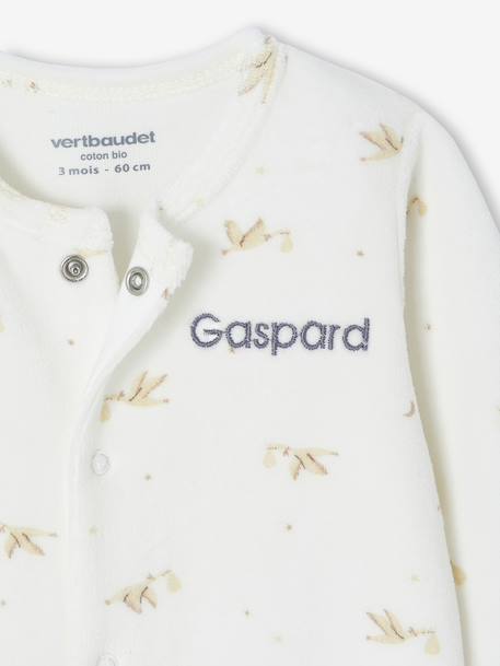 3-delige babyset met babyslaapzakje + 2 body's ecru - vertbaudet enfant 