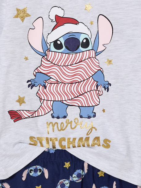 Kerstpyjama voor meisjes Disney LILO & STITCH marineblauw - vertbaudet enfant 