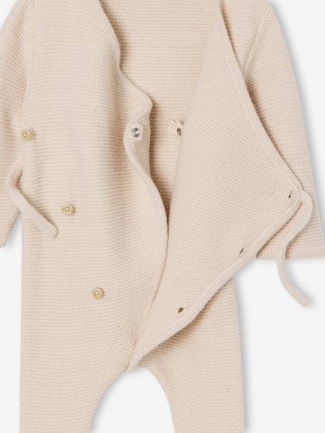 Babypakje 3-delige babyset + muts + knuffel gemêleerd beige - vertbaudet enfant 