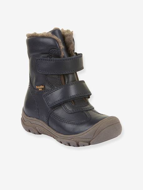 LINZ WOOL TEX HIGH boots voor jongens FRODDO blauw+nachtblauw+rouge - vertbaudet enfant 