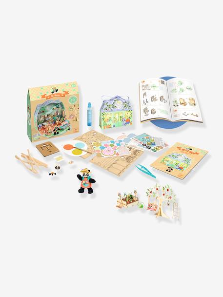Creatieve set Mi house DJECO groen+rood+rozen - vertbaudet enfant 