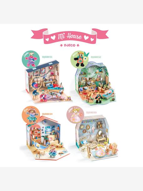 Creatieve set Mi house DJECO groen+rood+rozen - vertbaudet enfant 