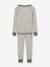 Unisex babykleding grijs, gestreept+paars, gestreept - vertbaudet enfant 