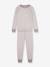 Unisex babykleding grijs, gestreept+paars, gestreept - vertbaudet enfant 