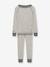 Unisex babykleding grijs, gestreept+paars, gestreept - vertbaudet enfant 