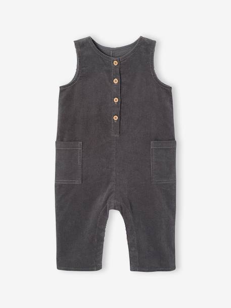 Babypakje in ribfluweel antraciet - vertbaudet enfant 
