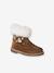 Babyboots van leer, gevoerd en met ritssluiting bruin - vertbaudet enfant 