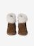 Babyboots van leer, gevoerd en met ritssluiting bruin - vertbaudet enfant 