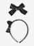 Set met fluwelen haarband en scrunchie antraciet - vertbaudet enfant 
