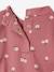 T-shirt baby met print, lange mouwen gemêleerd beige+oudroze - vertbaudet enfant 