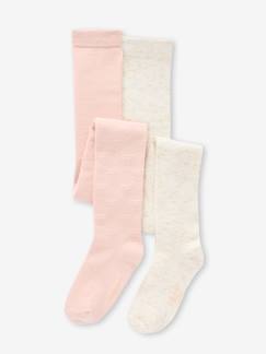 -Set van 2 paar panty's voor meisjes, speciaal voor feestdagen