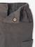Babybroek met battle fit in fluweel/velours met voering antraciet+kaki - vertbaudet enfant 