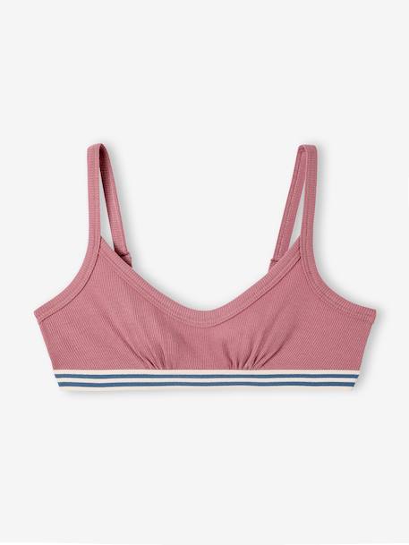 Set van 3 beha's voor meisjes, effen JONEN ecru - vertbaudet enfant 